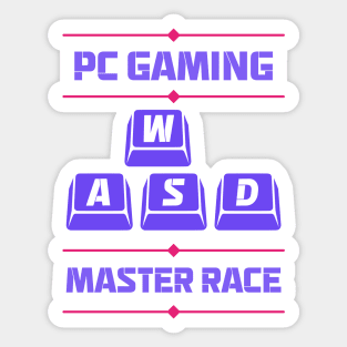 WASD - PC Gaming Master Race (v4) Sticker